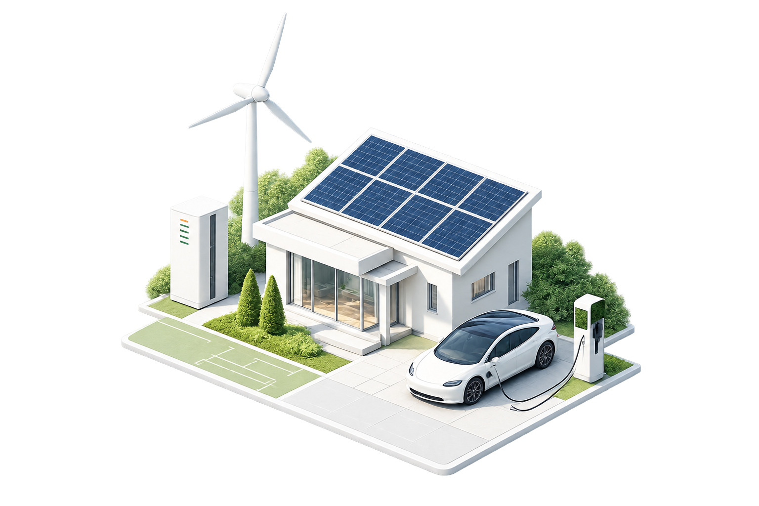 Energetsko rješenje s fotonaponskom elektranom, baterijskim sustavom i EV punionicom